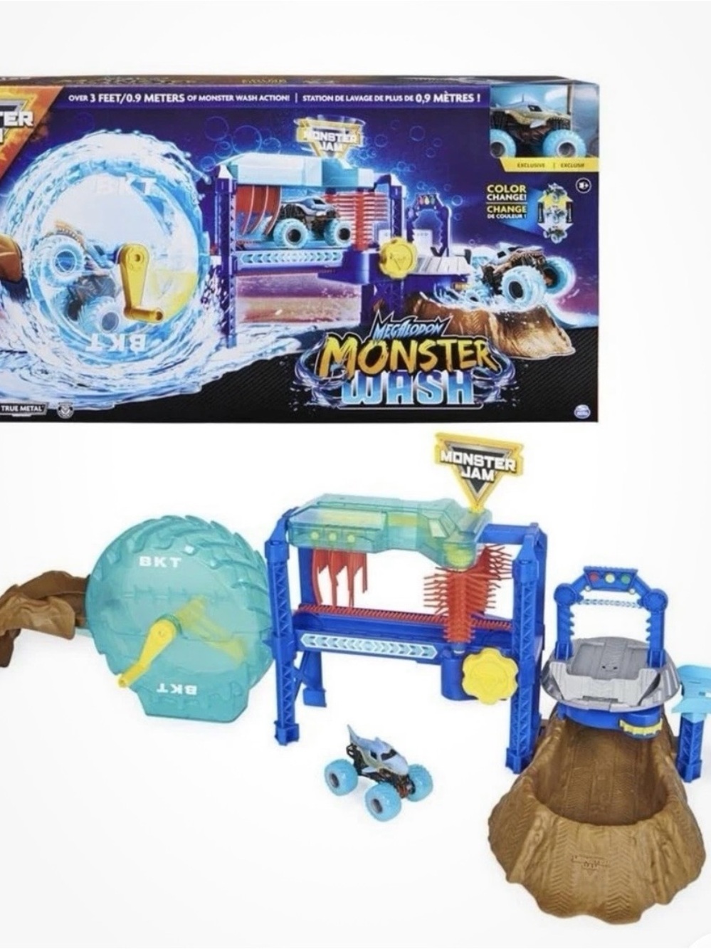 Monster Jam Mega Wash Playset - Blue